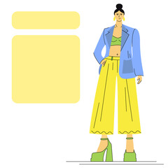 person in a suit  flat style