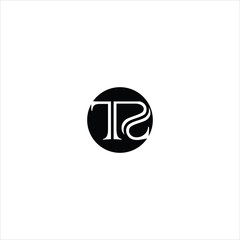 letter t s logo vector emblem template