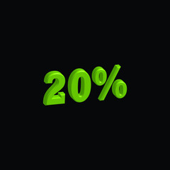 Vector Symbol of Illustration 3d Text