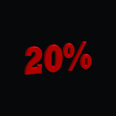 Vector Symbol of Illustration 3d Text