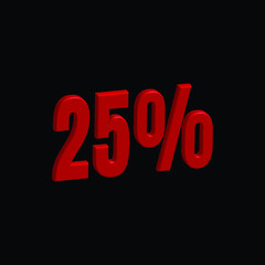 Vector Symbol of Illustration 3d Text