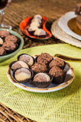 Delicious Sweet Bakery Patisserie Food Menu Gourmet Meal Dessert Chocolate Strawberry Lemon Flour Cake Pie Piece Chicken Fry Cheese Pizza