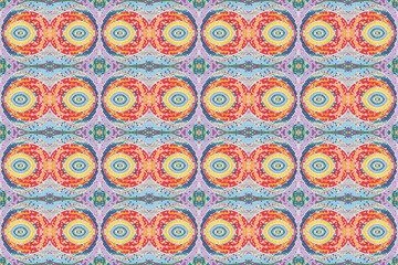 Seamless Mosaic tiles pattern, Modern stylish texture