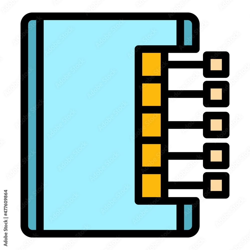 Poster tablet device icon. outline tablet device vector icon color flat isolated
