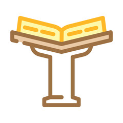 book for recommendations color icon vector. book for recommendations sign. isolated symbol illustration