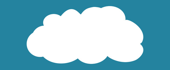 Cloud isolated on background. Cloud for web site, poster, placard and wallpaper. Creative modern concept. Cloud vector illustration
