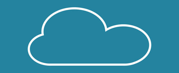 Cloud isolated on background. Cloud for web site, poster, placard and wallpaper. Creative modern concept. Cloud vector illustration