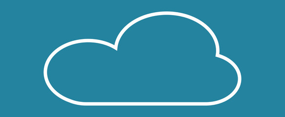 Cloud isolated on background. Cloud for web site, poster, placard and wallpaper. Creative modern concept. Cloud vector illustration