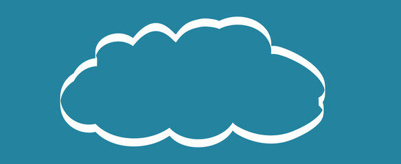 Cloud isolated on background. Cloud for web site, poster, placard and wallpaper. Creative modern concept. Cloud vector illustration