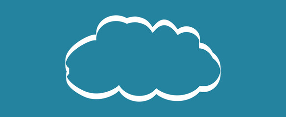 Cloud isolated on background. Cloud for web site, poster, placard and wallpaper. Creative modern concept. Cloud vector illustration