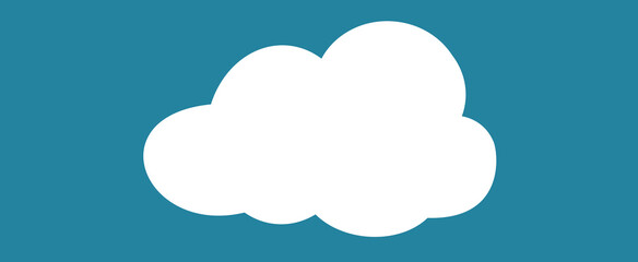 Cloud isolated on background. Cloud for web site, poster, placard and wallpaper. Creative modern concept. Cloud vector illustration