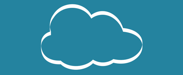 Cloud isolated on background. Cloud for web site, poster, placard and wallpaper. Creative modern concept. Cloud vector illustration