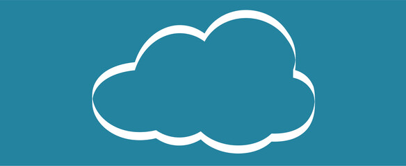 Cloud isolated on background. Cloud for web site, poster, placard and wallpaper. Creative modern concept. Cloud vector illustration