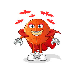 basketball Dracula illustration. character vector