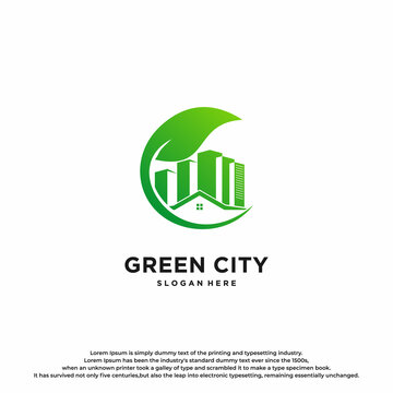 Green City Real Estate Logo Design.