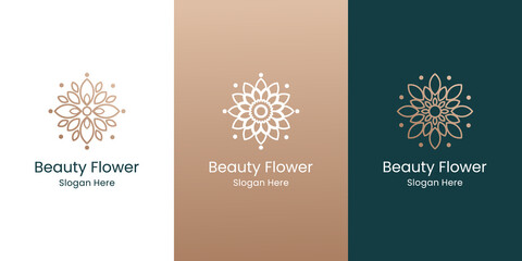 Set Beauty Flower Logo Design Collection.