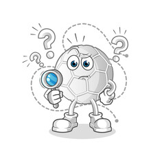 hand ball searching illustration. character vector