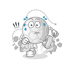 hand ball running illustration. character vector
