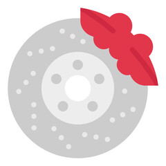 brake flat icon