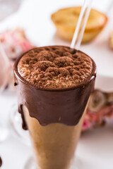 Delicious Sweet Bakery Patisserie Food Menu Gourmet Meal Dessert Chocolate Strawberry Lemon Flour Cake Pie Piece Chicken Fry Cheese Pizza Bread Still Product Carnival Mardi Gras Theme