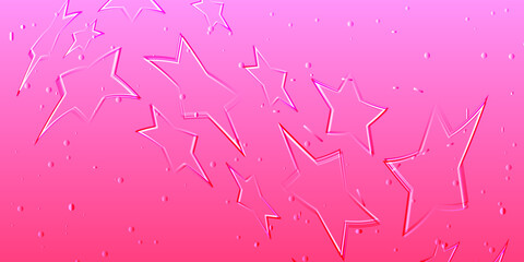 Pink background with star