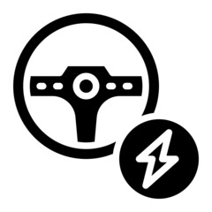 steering glyph icon