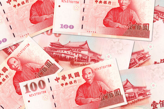 some 100 taiwan dollar bank note mixed