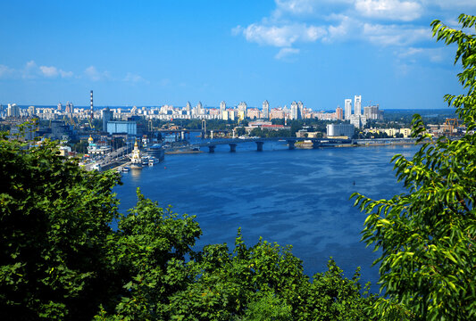 Kiev panorama, Dnepr river, Kiev, Ukraine.