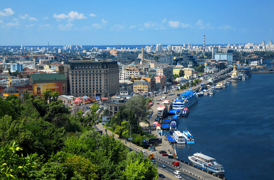 Kiev panorama, Dnepr river, Kiev, Ukraine.