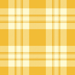 Yellow tartan plaid. Scottish pattern fabric swatch close-up. 