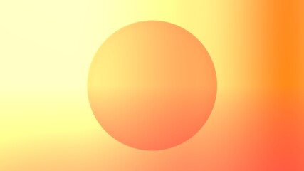 Orange juicy neon. Orange background illustration. Bright citrus. Glowing orange 3D renderer.Central core.