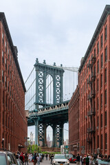 Obraz premium Manhattan Bridge, Dumbo, Brooklyn, New York City
