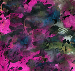 Simple abstract watercolor, animal print. Sky brushed grunge Graffiti. Blue-pink tie dye boho. Best for backgrounds, wallpapers, covers and packaging, wrapping paper.