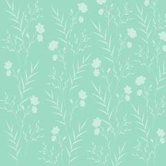seamless floral pattern with leaves