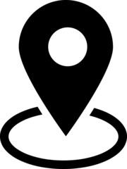 Mark and Location Symbol on the map vector icon.A sign of a route..eps