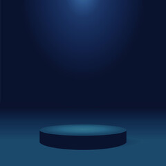 background with realistic 3d podium for product display