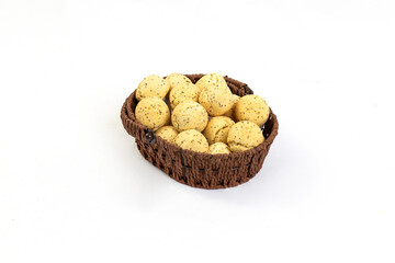 Delicious Sweet Bakery Patisserie Food Menu Gourmet Meal Dessert Chocolate Strawberry Lemon Flour Cake Pie Piece Chicken Fry Cheese Pizza Bread Still Blank Background