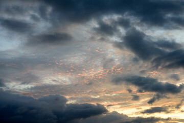 Obraz premium Colorful abstract clouds at sunset.