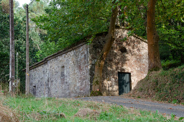 Church hide in the woods