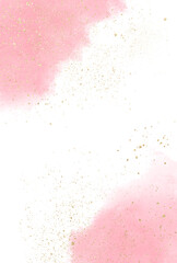 背景素材_水彩テクスチャ_ピンク