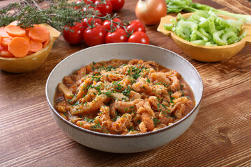 trippa in salsa di pomodor