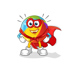 beach ball heroes vector. cartoon character