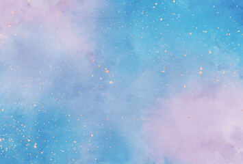 背景素材_水彩テクスチャ_青