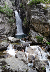 Waterfall in the mountains of Ordesa and Monte Perdido