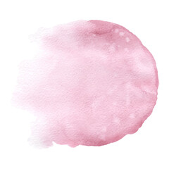 Abstract circle watercolor pink paint texture