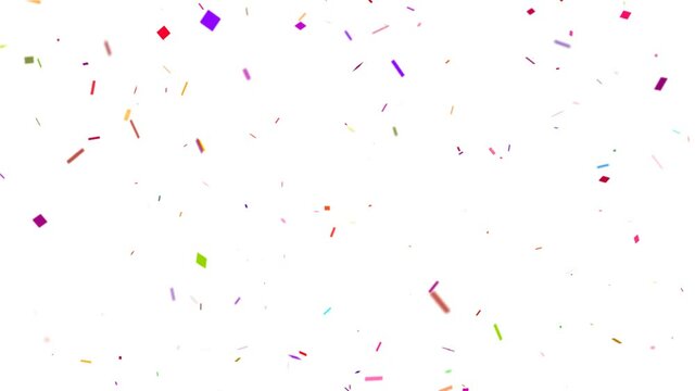 Confetti Particles with Alpha Matte Channel.