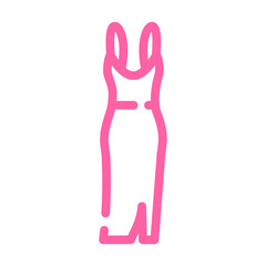 Fototapeta premium evening party dress color icon vector. evening party dress sign. isolated symbol illustration