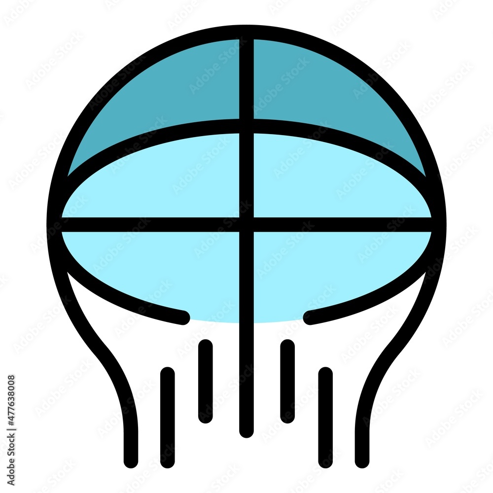 Aufkleber global internet service icon. outline global internet service vector icon color flat isolated