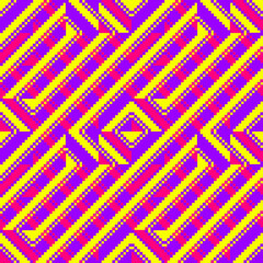 Pixel Art Textile Pattern