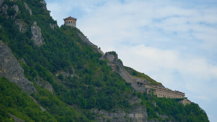La Rocca d'Anfo in provincia di Brescia, Lombardia, Italia.